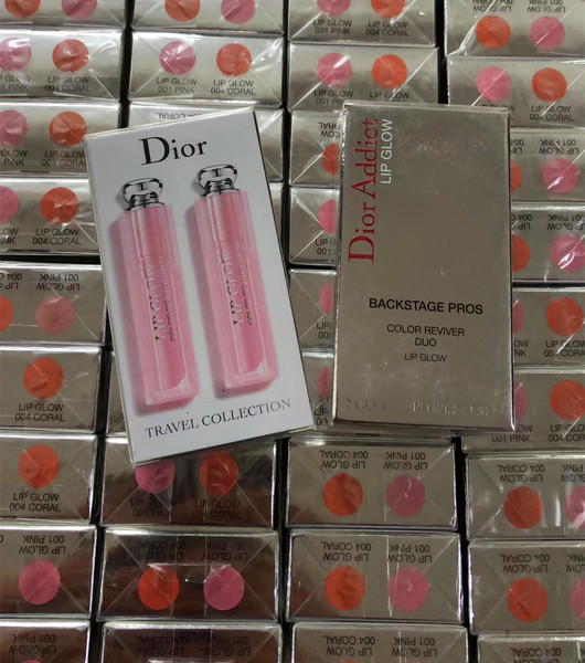 【㊣免税直供】Dior/迪奥粉漾魅惑变色润唇膏2支套装 001/004保湿滋润